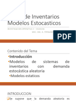 Teoria de Inventarios Modelos Estocasticos