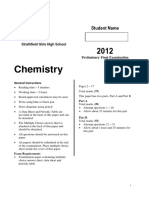 2012 P CHEM - Strathfield Girls - Prelim Yearly Exam Paper (No Solutions)
