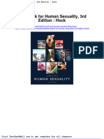 Test Bank For Human Sexuality 3rd Edition Hock