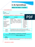 Tutoría - Mi Familia Es Unica y Valiosa