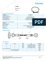 AISG Control Cable: C091-DB9, X X 1,3,5, 6, or 20m