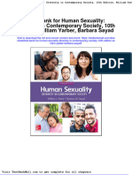 Test Bank For Human Sexuality Diversity in Contemporary Society 10th Edition William Yarber Barbara Sayad