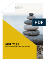 Mba 7123 Managing Talent and Leadership