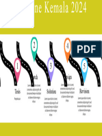 Green and Black Modern Roadmap Timeline Brainstorm