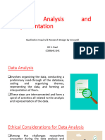Data Analysis and Representation