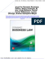 Solution Manual For Dynamic Business Law 4th Edition Nancy Kubasek M Neil Browne Linda Barkacs Daniel Herron Carrie Williamson Lucien Dhooge Andrea Giampetro Meyer 13