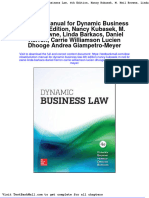 Solution Manual For Dynamic Business Law 4th Edition Nancy Kubasek M Neil Browne Linda Barkacs Daniel Herron Carrie Williamson Lucien Dhooge Andrea Giampetro Meyer