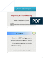 06 Reporting - Record Keeping Revd (AHS)