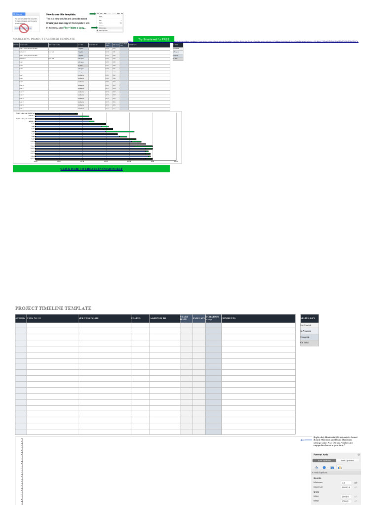 IC Marketing Project Calendar Template Google | PDF | Computing
