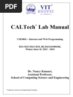 Lab Manual - CSE4001 - IandWP - LTP - BL2023241000186 - D21+D22+D23+D24 - Dr. Nancy Kumari - 100504