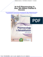 Test Bank For Pharmacology in Rehabilitation 5th Edition Charles D Ciccone
