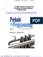 Solution Manual For Prelude To Programming 6 e 6th Edition 013374163x