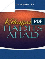 Kehujjahan Hadits Ahad Dalam Hukum Fiqih Dan Aqidah