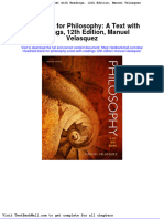 Test Bank For Philosophy A Text With Readings 12th Edition Manuel Velasquez