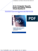 Test Bank For Computer Security Fundamentals 2nd Edition William Chuck Easttom II