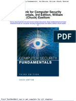 Test Bank For Computer Security Fundamentals 3rd Edition William Chuck Easttom