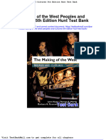 Making of The West Peoples and Cultures 5th Edition Hunt Test Bank