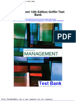 Management 12th Edition Griffin Test Bank