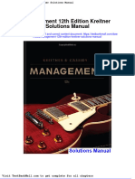 Management 12th Edition Kreitner Solutions Manual