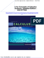 Test Bank For Concepts of Calculus With Applications Updated Edition 0321577442