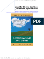 Solution Manual For Electric Machines and Drives 1st Edition by Ned Mohan