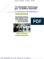 Test Bank For Information Technology For Managers 1st Edition Reynolds