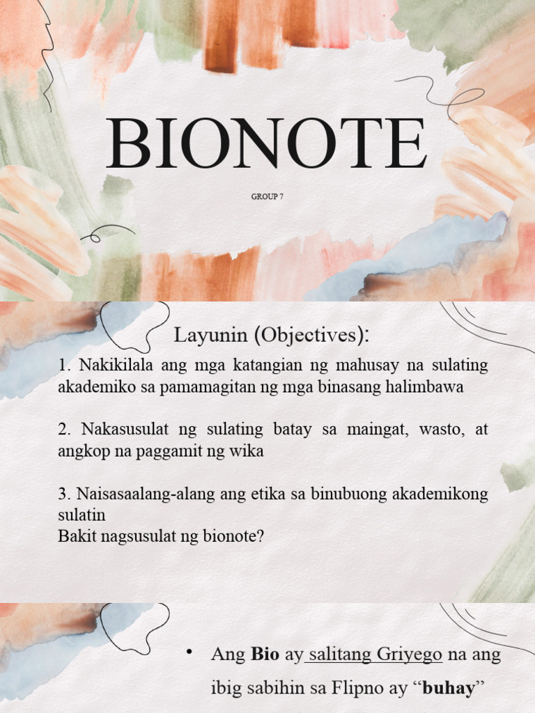 Bionotegroup 7 1 | PDF