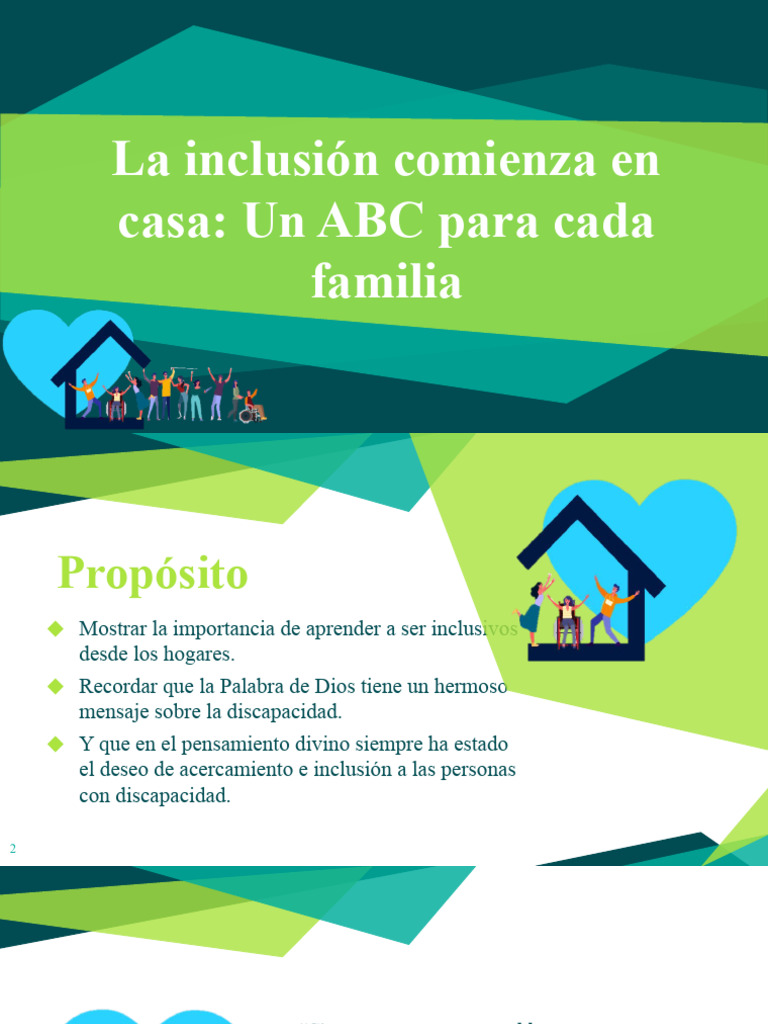 La Inclusión Comienza en Casa, Un ABC para Cada Familia | PDF ...