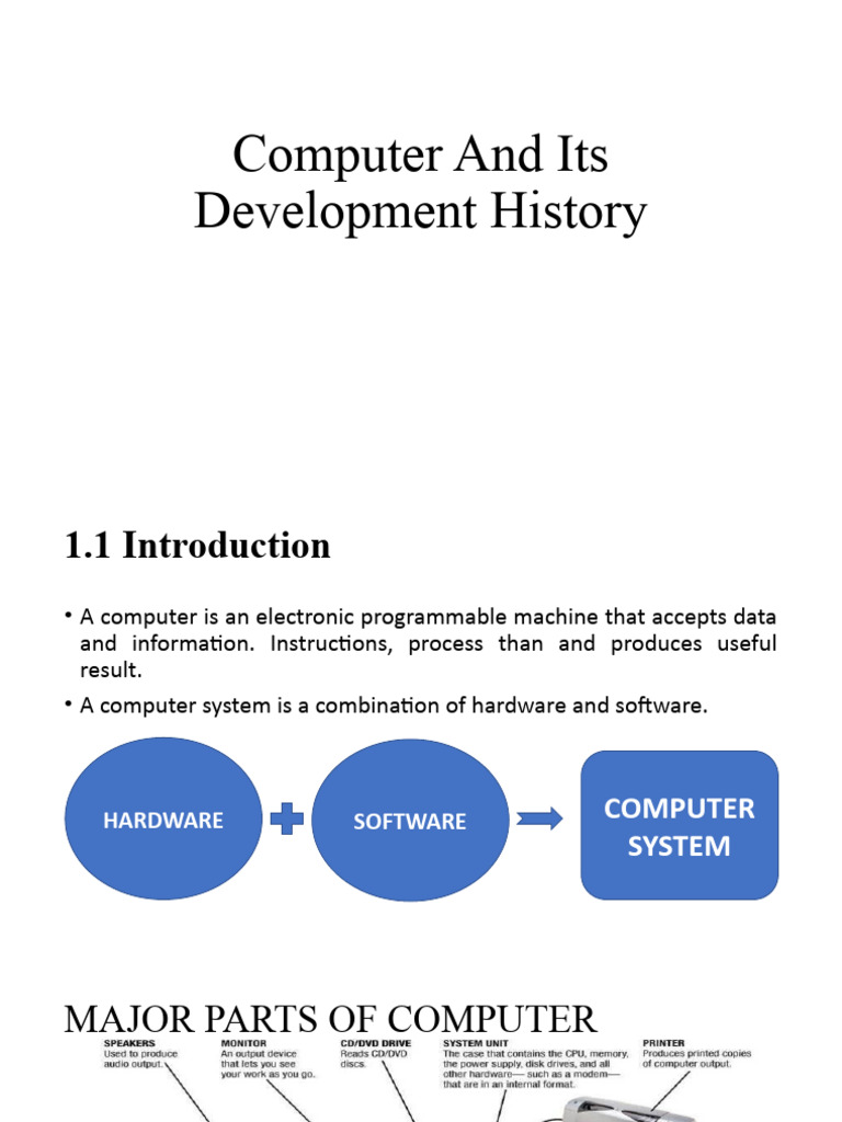 Computer and Its Development History | PDF | Computer Engineering ...