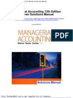 Managerial Accounting 13th Edition Warren Solutions Manual
