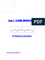 Tema 7 - Flexión - Hiperestaticidad. Problemas Resueltos