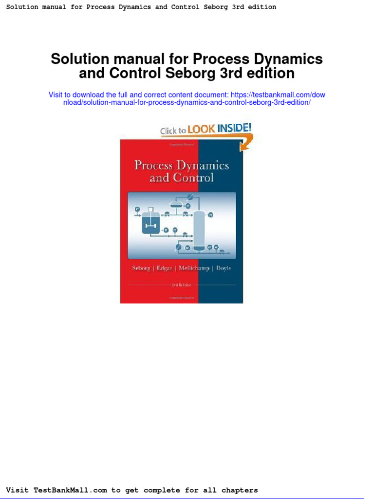 Solution Manual For Process Dynamics and Control 3rd Edition PDF God The Father