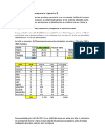 Presentación Del Presupuesto Operativo