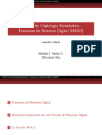 MOOC de Criptolog Ia Matem Atica. Funciones de Resumen Digital (HASH)