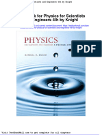 Test Bank For Physics For Scientists and Engineers 4th by Knight