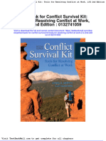 Test Bank For Conflict Survival Kit Tools For Resolving Conflict at Work 2 e 2nd Edition 0132741059