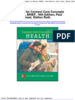 Test Bank For Connect Core Concepts in Health Brief 16th Edition Paul Insel Walton Roth
