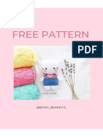 Crochet Hello Kitty Amigurumi PDF Free Pattern