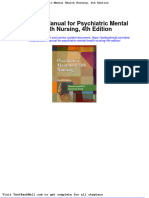 Solution Manual For Psychiatric Mental Health Nursing 4th Edition