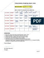 PT-III & PT-II New Revised Datesheet