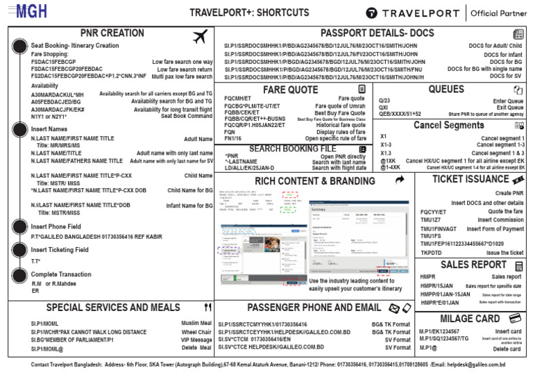 Galileo Basic Command PDF Civil Aviation Transport
