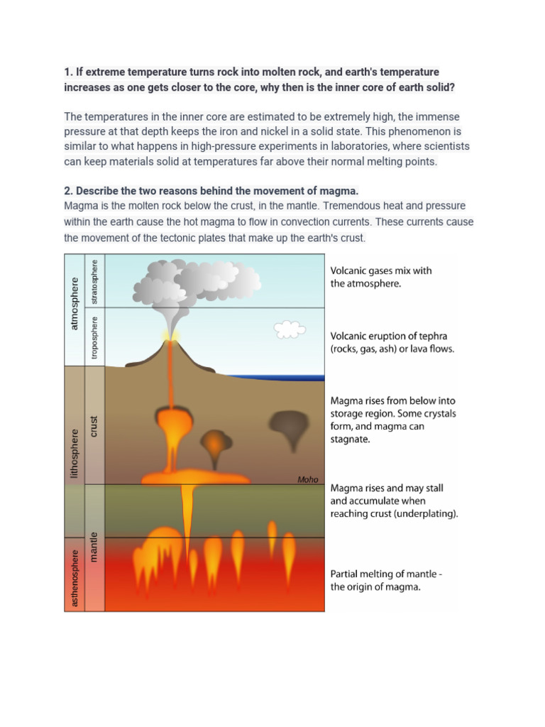 Answe Earth Science Pdf Earth Planetary Core