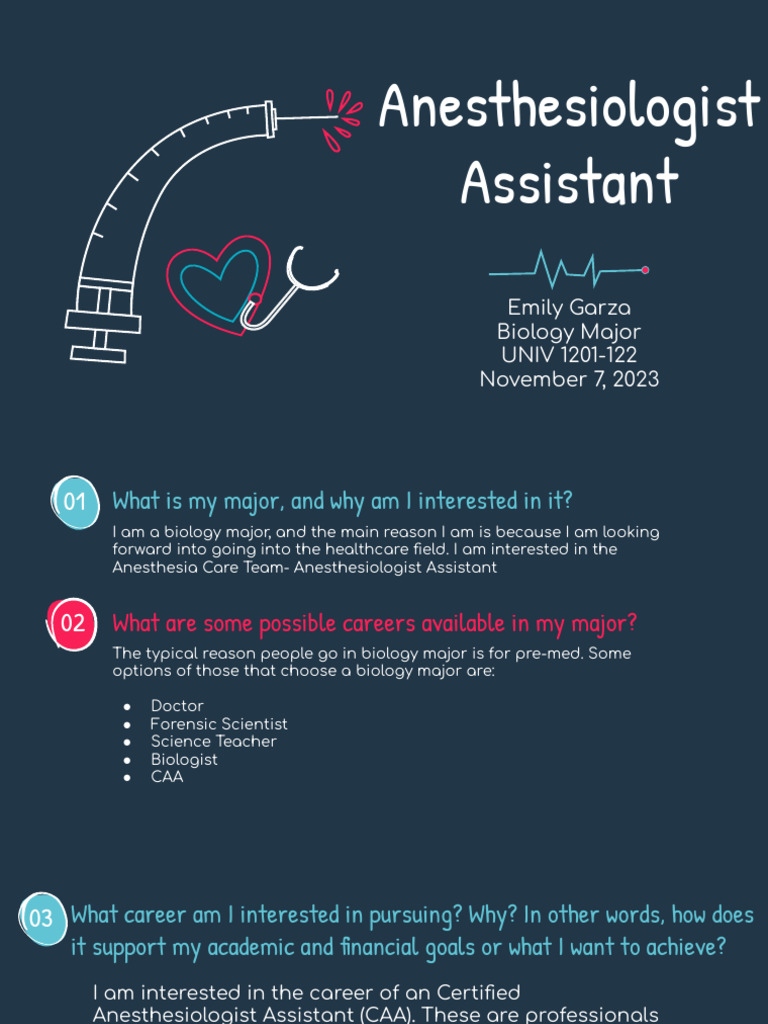 Anesthesiologist Assistant PDF Health Care Public Services