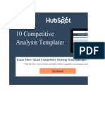 Salinan 10 Competitive Analysis Templates - HubSpot