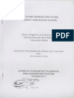 Pelatihan Perwasitan Futsal Tingkat Kab Klaten 2011