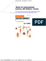 Test Bank For Intermediate Microeconomics 8th Edition Varian