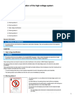 Notes On HV System Identification and Warning Labels