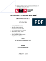 Efectos de La Pandemia Covid 2019 en Los Estudiantes de La Utp Sede Arequipa 2023