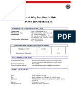 MSDS INRUB TRANSPARENT 65 Backup