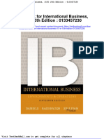 Test Bank For International Business 15 e 15th Edition 0133457230